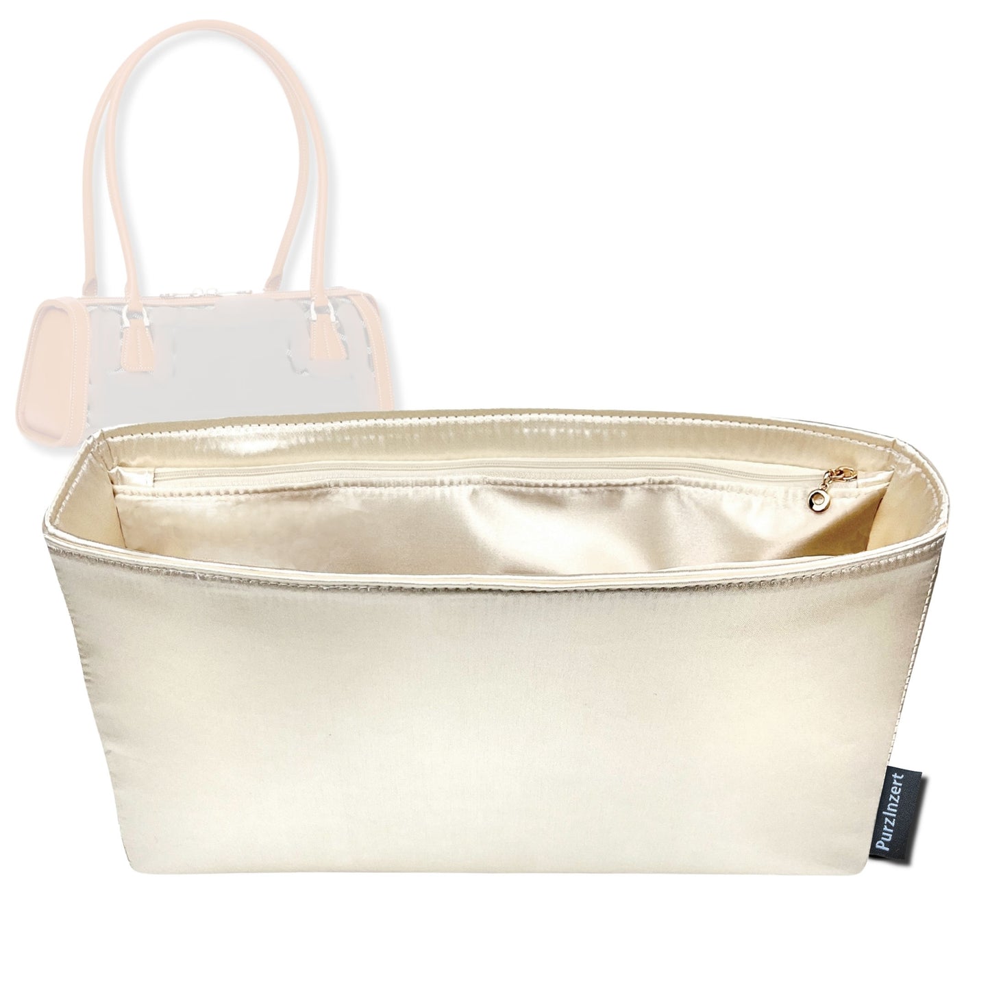 Bag Insert for (Goyard, Bonbonniere Bag) Organizer Tote Purse Organiser Liner Shaper [Premium Silk Material]