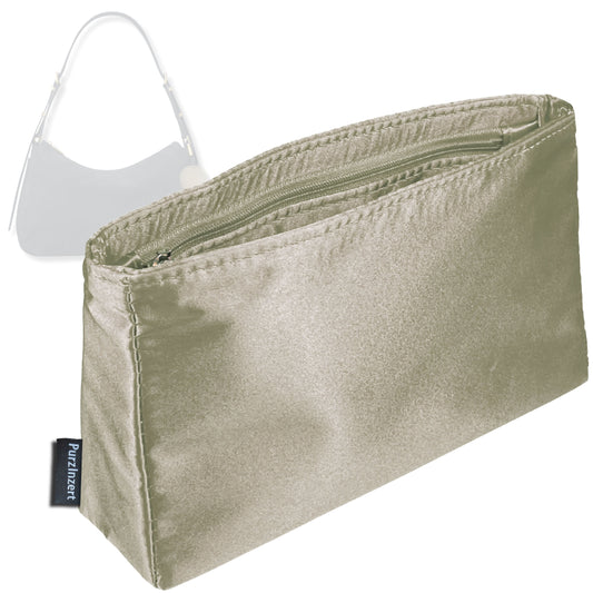 Bag Insert for (Michael Kors, Nolita Medium Nubuck Convertible Shoulder Bag) Organizer Tote Purse Organiser Liner Shaper [Premium Silk Material]