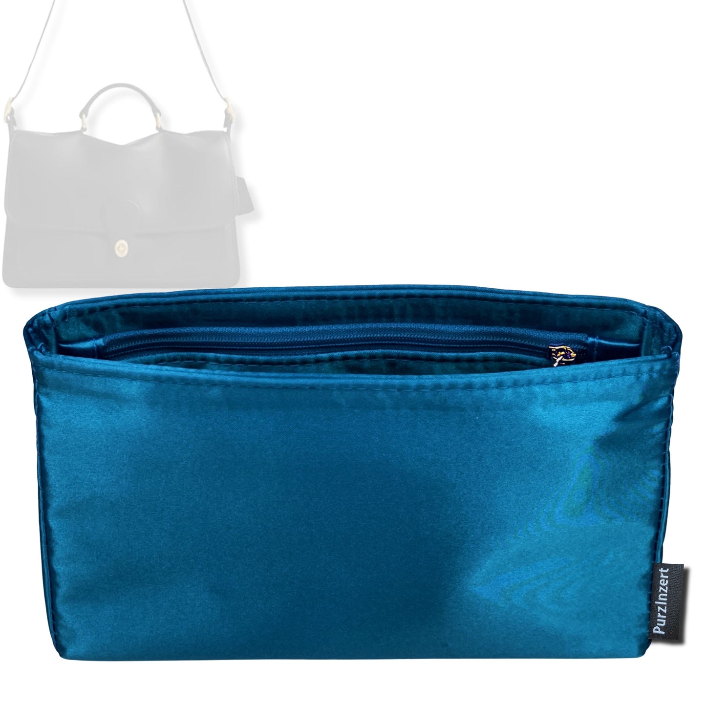 Bag Insert for (Coach, Metropolitan Messenger Bag) Organizer Tote Purse Organiser Liner Shaper [Premium Silk Material]