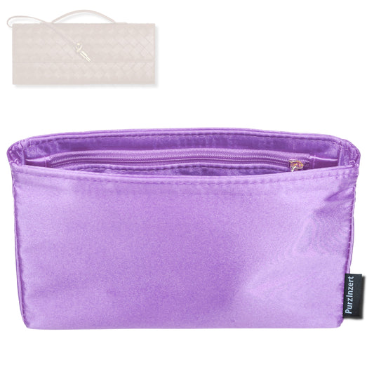 Bag Insert for (Bottega Veneta, Andiamo Clutch) Organizer Tote Purse Organiser Liner Shaper [Premium Silk Material]