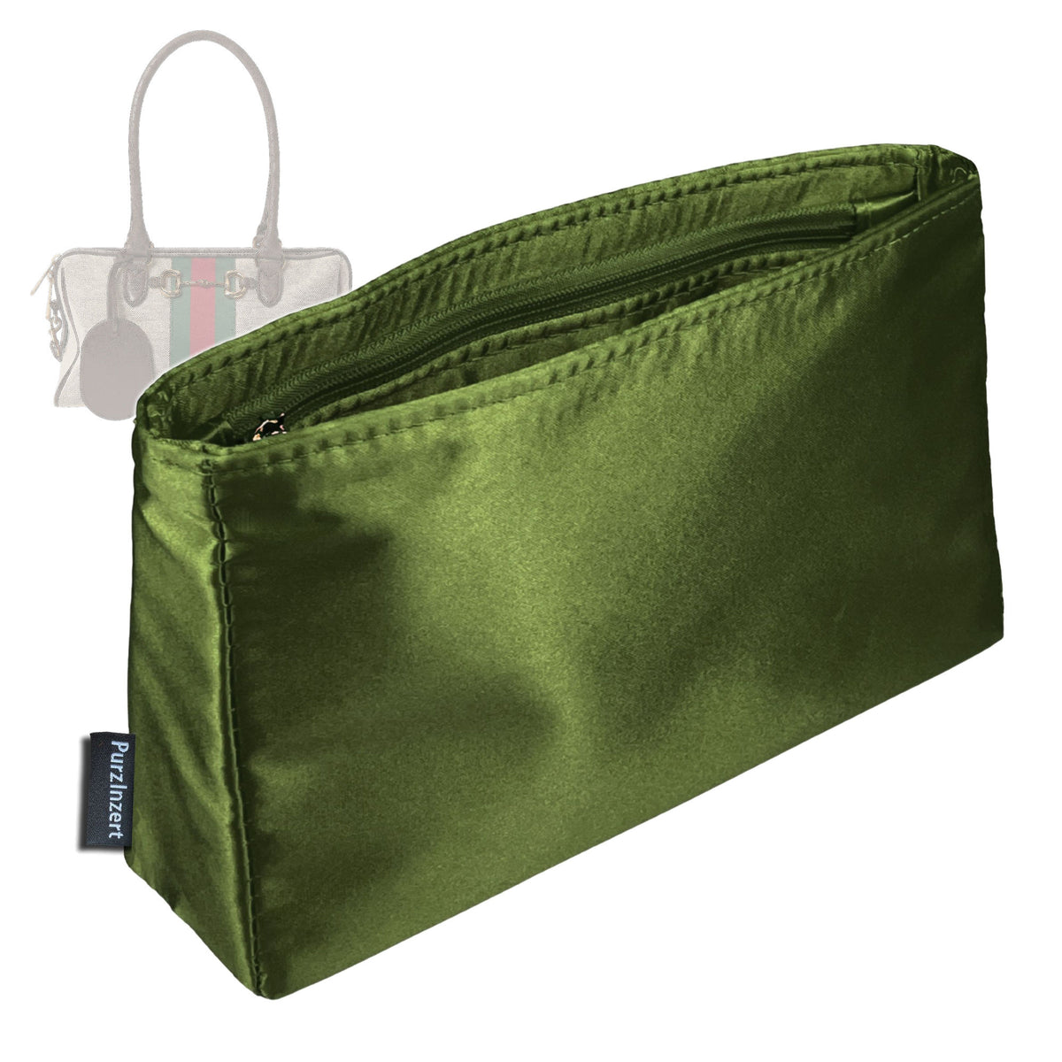 Bag Insert for (Gucci, Borsetto medium boston bag) Organizer Tote Purse Organiser Liner Shaper [Premium Silk Material]
