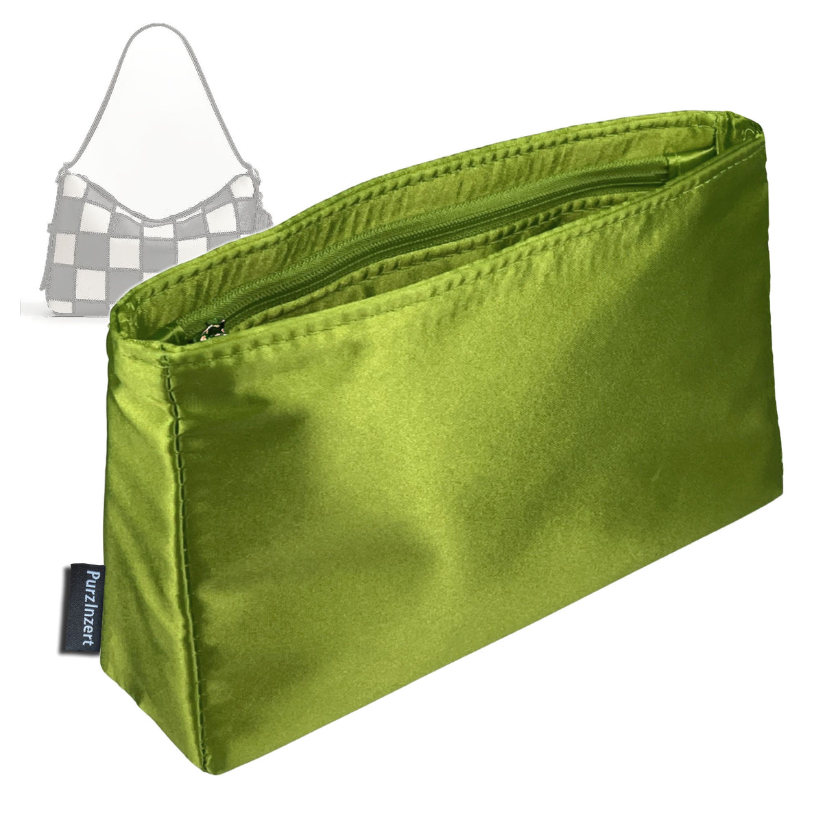 Bag Insert for (Coach, Alter Ego Slouchy Shoulder Bag) Organizer Tote Purse Organiser Liner Shaper [Premium Silk Material]