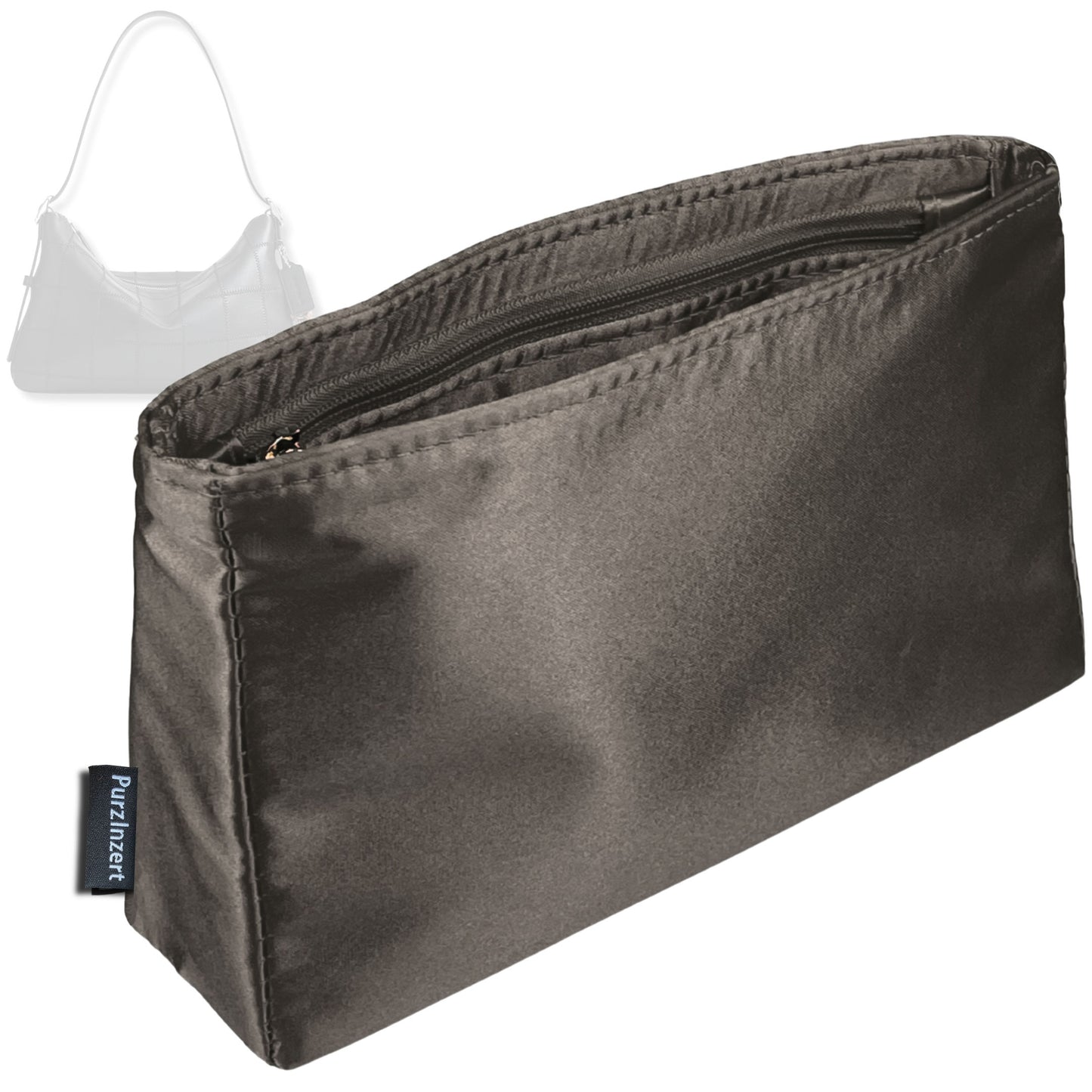 Bag Insert for (Coach, Alter Ego Slouchy Shoulder Bag) Organizer Tote Purse Organiser Liner Shaper [Premium Silk Material]