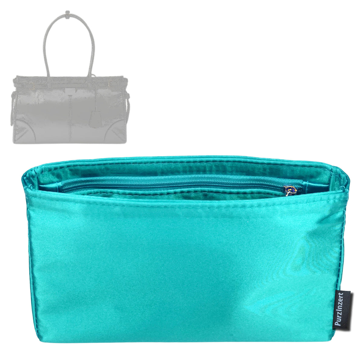 Bag Insert for (Prada, Bonnie large handbag) Organizer Tote Purse Organiser Liner Shaper [Premium Silk Material]