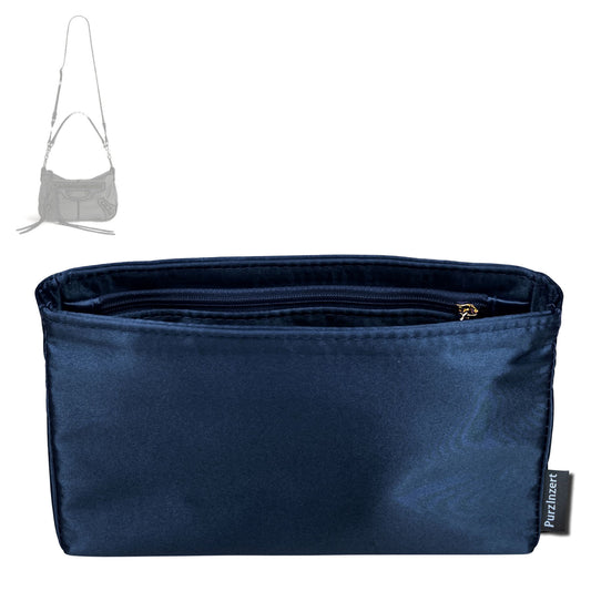 Bag Insert for (Balenciaga, Men Le City Moto Small) Organizer Tote Purse Organiser Liner Shaper [Premium Silk Material]