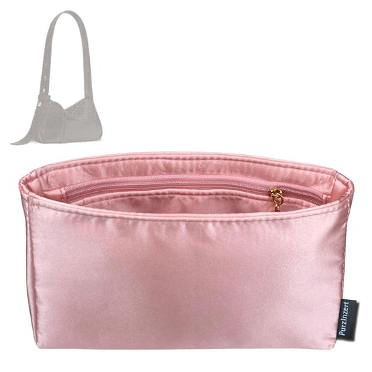 Bag Insert for (Tory Burch, Small Romy Shoulder Bag) Organizer Tote Purse Organiser Liner Shaper [Premium Silk Material]