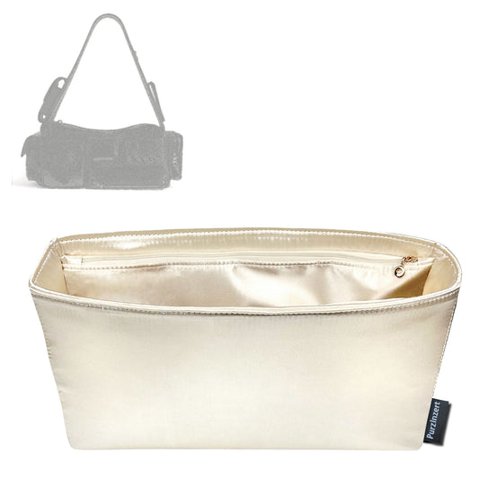 Bag Insert for (Balenciaga, Men's Superbusy Sling Bag Small in Black) Organizer Tote Purse Organiser Liner Shaper [Premium Silk Material]
