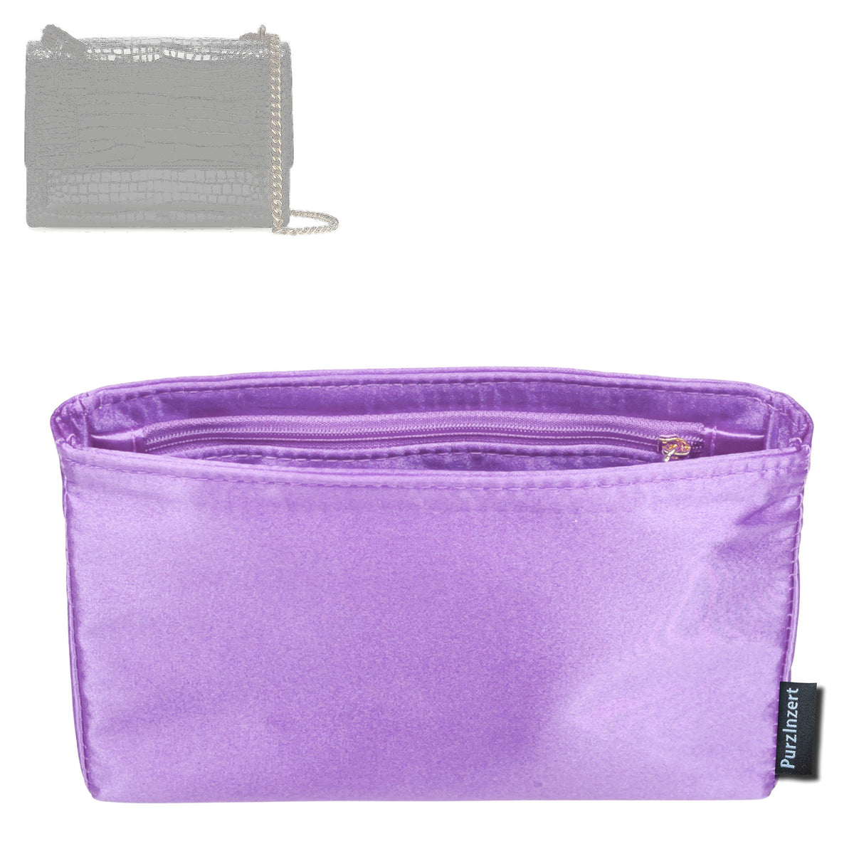 Bag Insert for (Saint Laurent (YSL), SUNSET MEDIUM) Organizer Tote Purse Organiser Liner Shaper [Premium Silk Material]