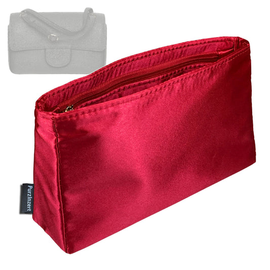 Bag Insert for (Chanel, Preppy Coco Mini Flap) Organizer Tote Purse Organiser Liner Shaper [Premium Silk Material]