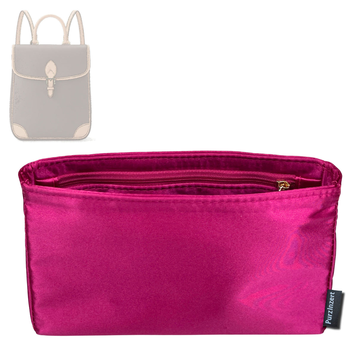 Bag Insert for (LV, Diane Backpack MM) Organizer Tote Purse Organiser Liner Shaper [Premium Silk Material]
