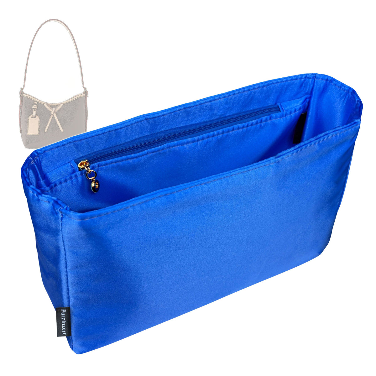 Bag Insert for (LV, Nano CarryAll) Organizer Tote Purse Organiser Liner Shaper [Premium Silk Material]