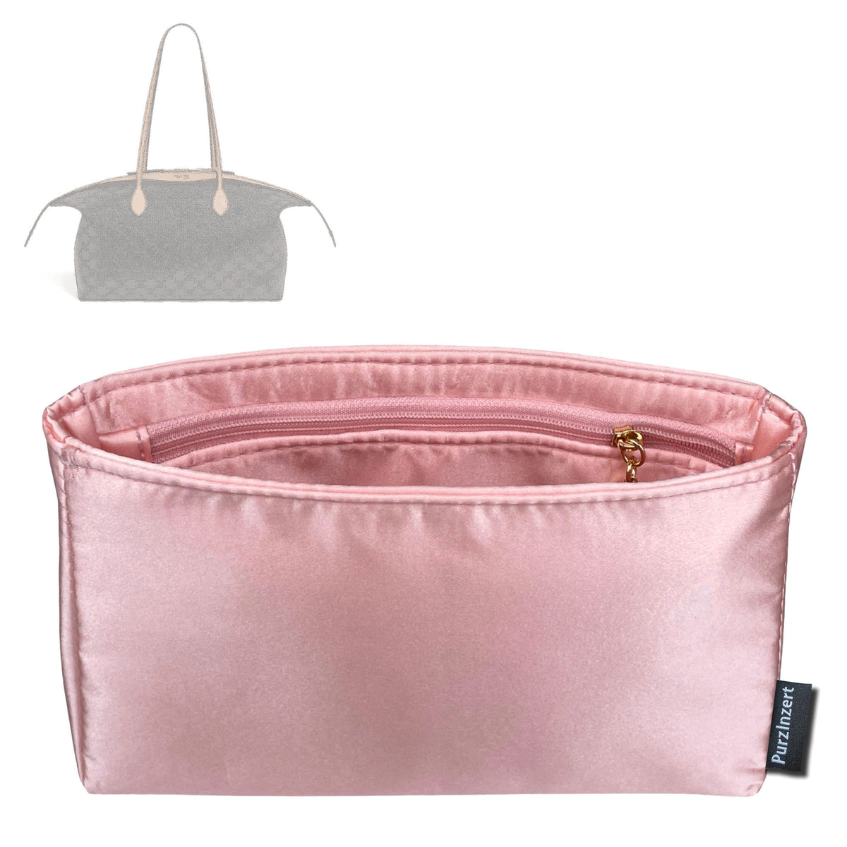 Bag Insert for (Celine, Large Duffle) Organizer Tote Purse Organiser Liner Shaper [Premium Silk Material]