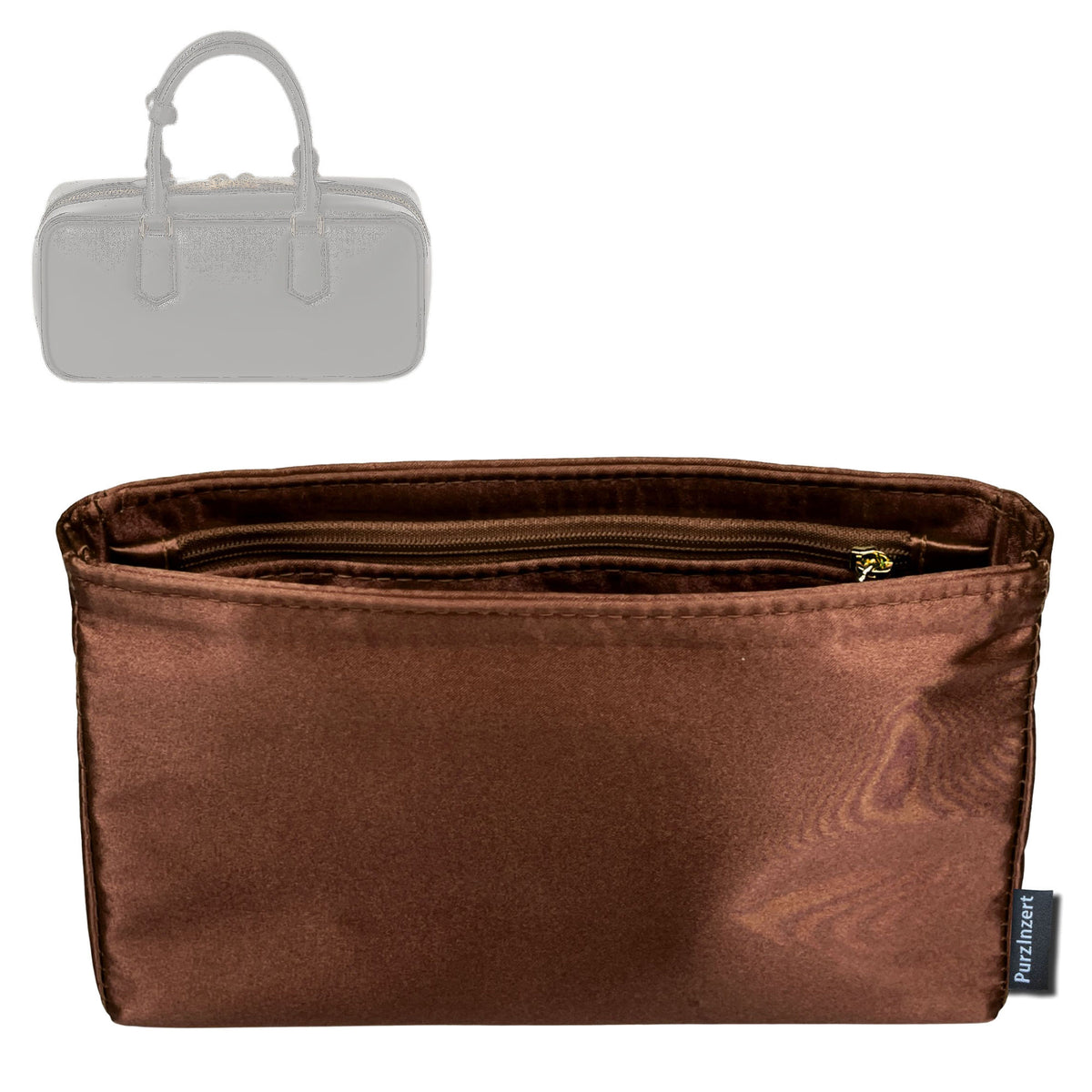 Bag Insert for (Miu Miu, Large Arcadie Leather Bag) Organizer Tote Purse Organiser Liner Shaper [Premium Silk Material]