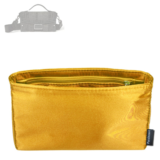 Bag Insert for (Fendi, Soft Trunk Baguette) Organizer Tote Purse Organiser Liner Shaper [Premium Silk Material]