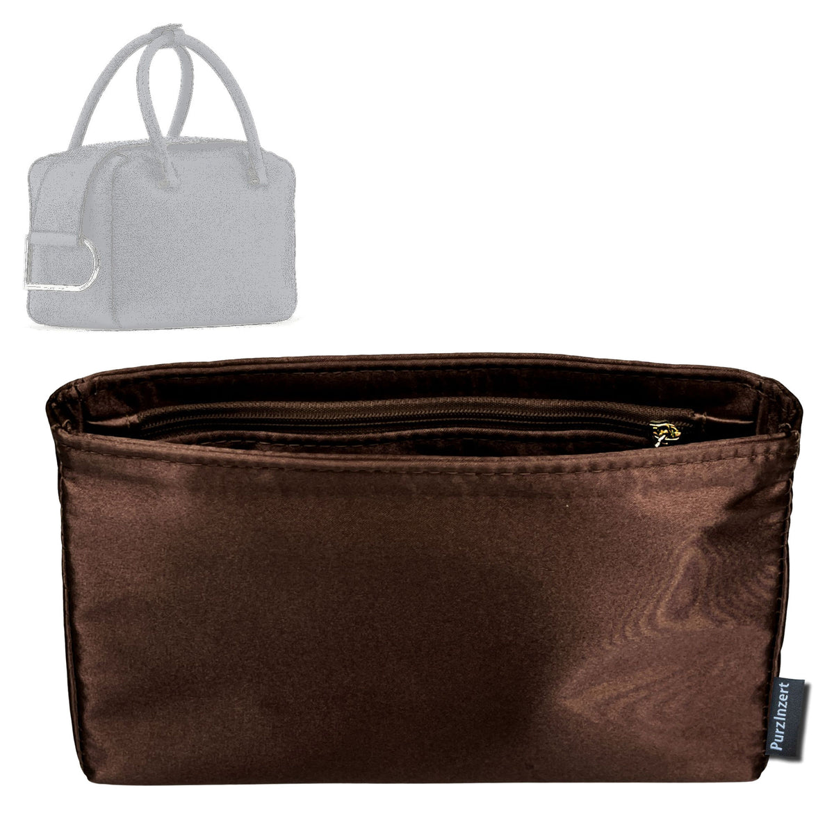 Bag Insert for (Delvaux, Cool Box MM) Organizer Tote Purse Organiser Liner Shaper [Premium Silk Material]