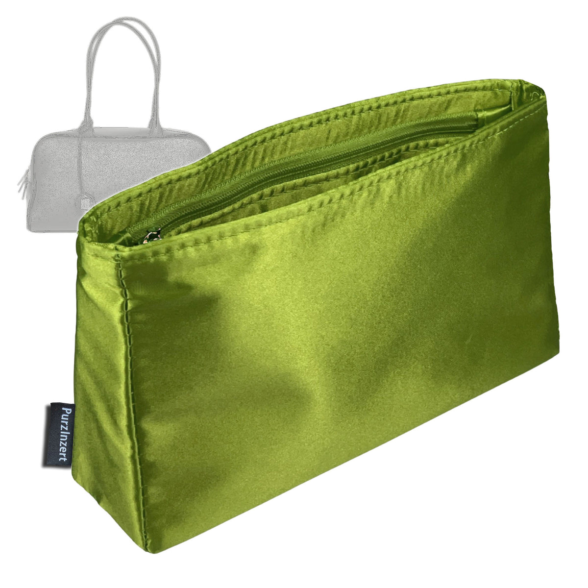 Bag Insert for (Chanel, Large Bowling Bag) Organizer Tote Purse Organiser Liner Shaper [Premium Silk Material]