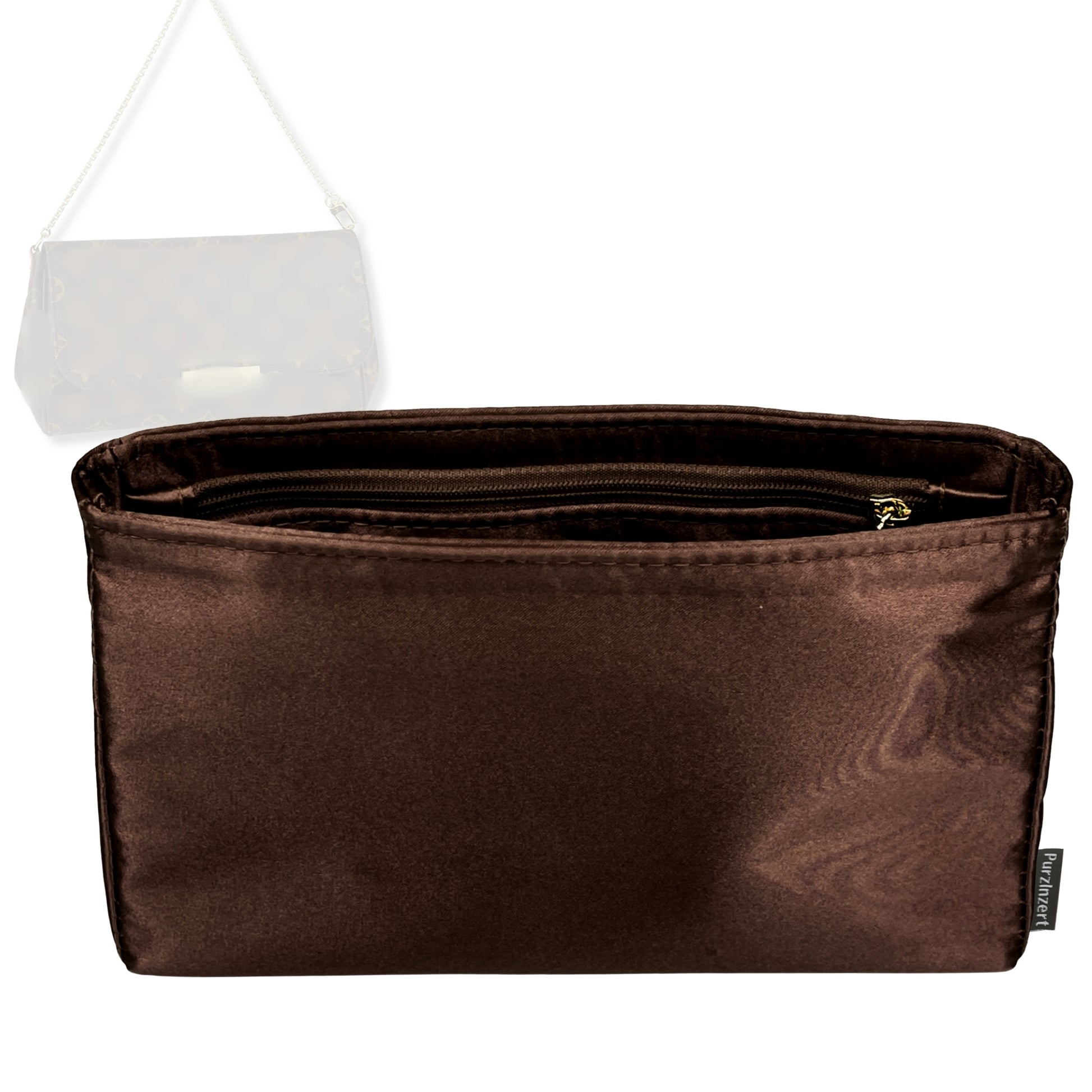 Bag Insert for (LV, Favorite MM (Medium)) Organizer Tote Purse Organiser Liner Shaper [Premium Silk Material]