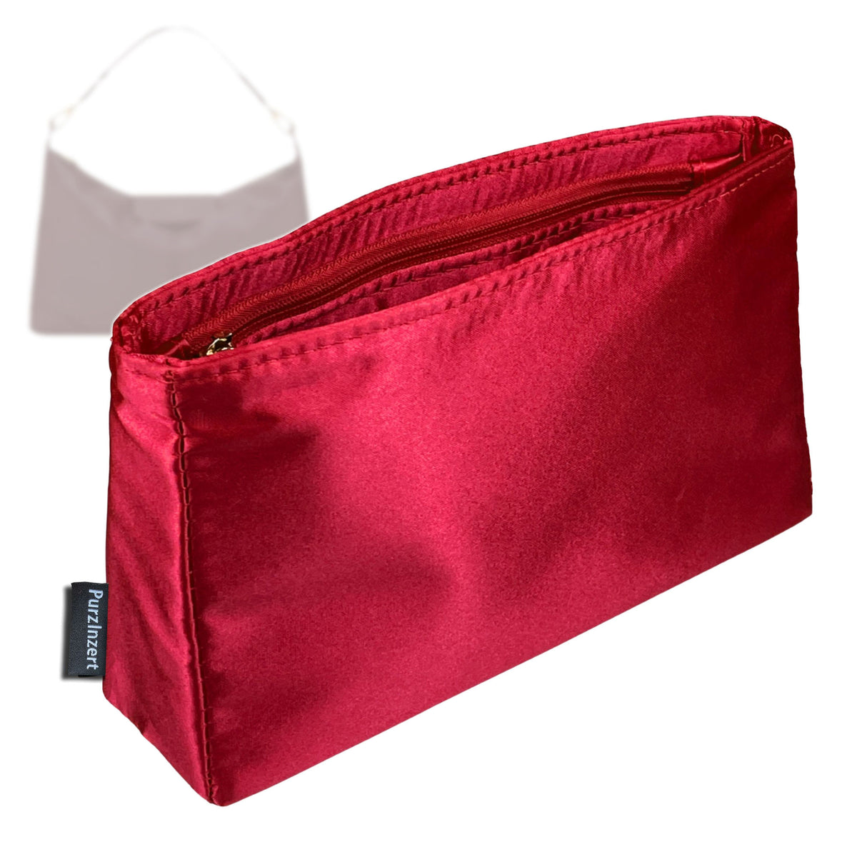 Bag Insert for (Longchamp, Le Pliage Xtra XL Shoulder Bag) Organizer Tote Purse Organiser Liner Shaper [Premium Silk Material]