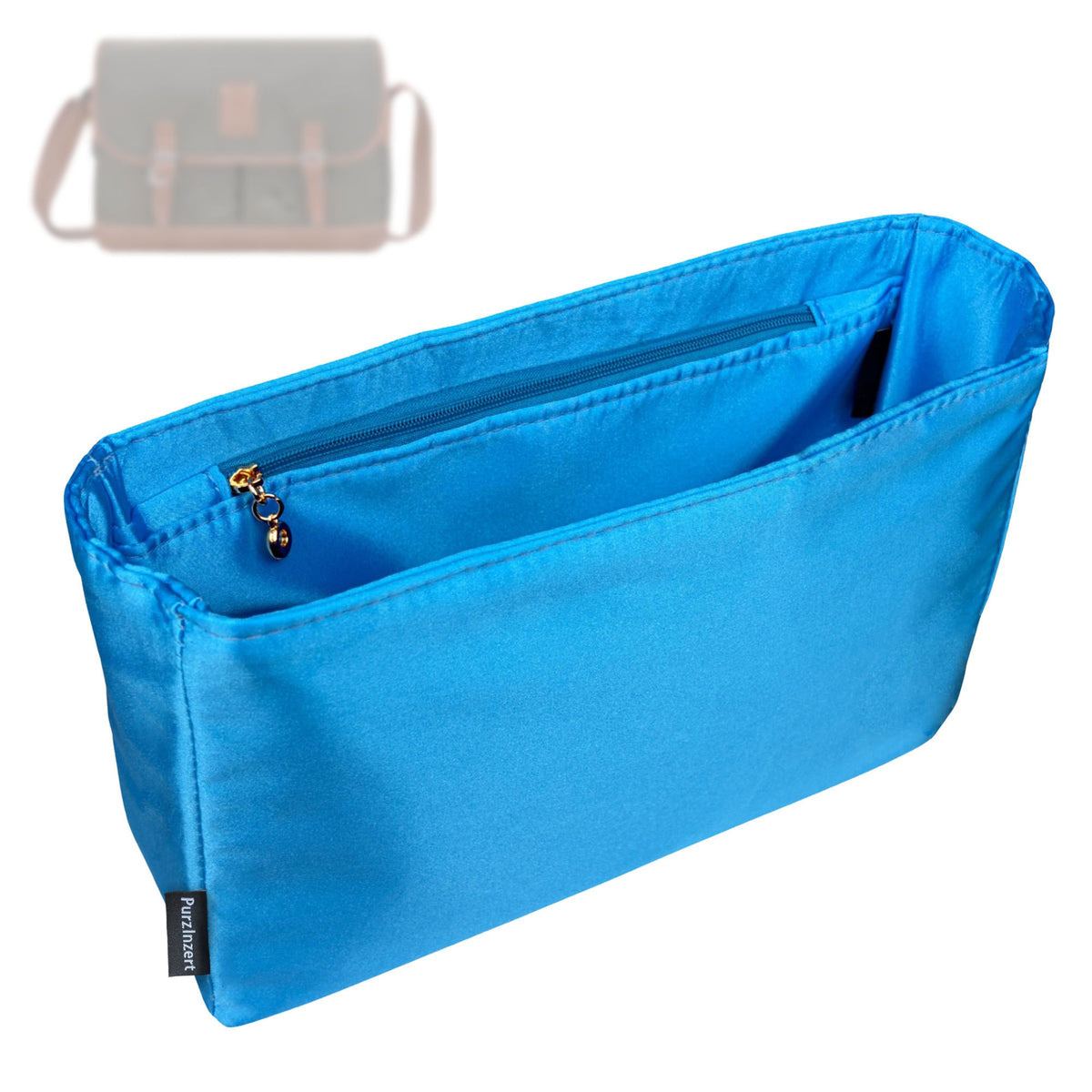Bag Insert for (Longchamp, Boxford L Crossbody Bag) Organizer Tote Purse Organiser Liner Shaper [Premium Silk Material]