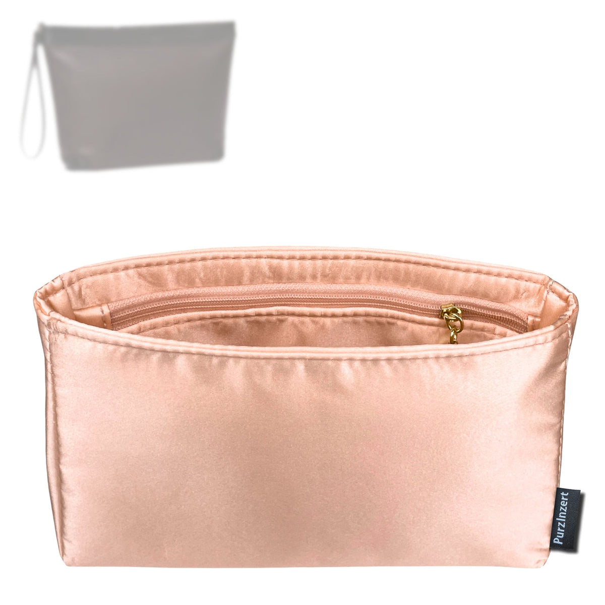 Bag Insert for (Goyard, Conti Pouch) Organizer Tote Purse Organiser Liner Shaper [Premium Silk Material]