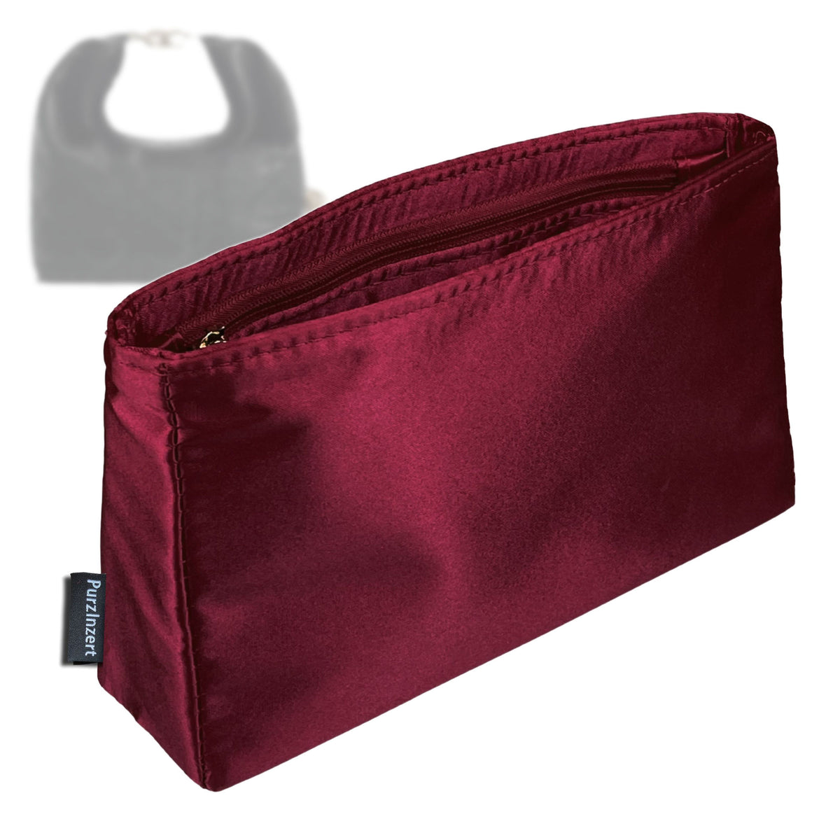 Bag Insert for (Dior, Mini Toujours Hobo Bag) Organizer Tote Purse Organiser Liner Shaper [Premium Silk Material]