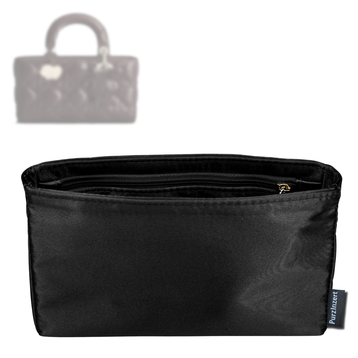 Bag Insert for (Dior, Mini Lady D-Joy Bag) Organizer Tote Purse Organiser Liner Shaper [Premium Silk Material]