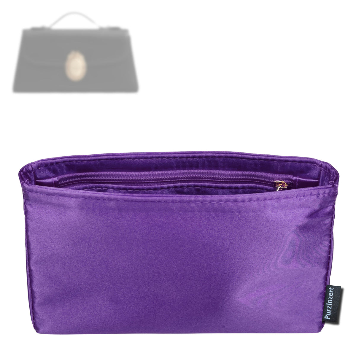 Bag Insert for (Dior, Medaillon Pouch) Organizer Tote Purse Organiser Liner Shaper [Premium Silk Material]