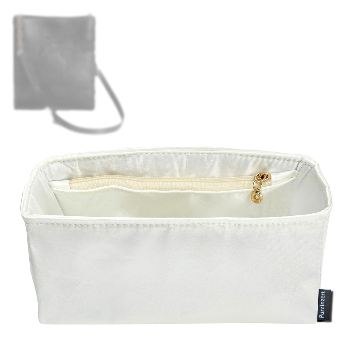 Bag Insert for (Dior, Small Vertical Trianon Bag with Chain) Organizer Tote Purse Organiser Liner Shaper [Premium Silk Material]