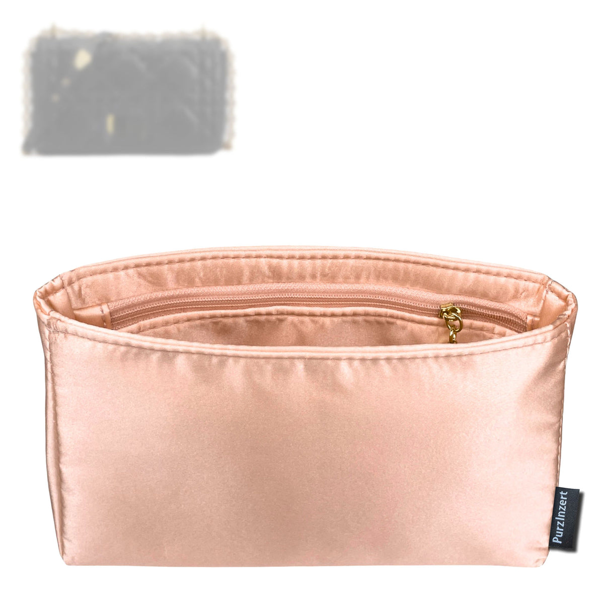 Bag Insert for (Dior, Medium Soft Caro Bag) Organizer Tote Purse Organiser Liner Shaper [Premium Silk Material]
