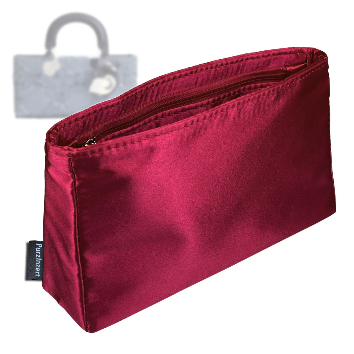 Bag Insert for (Dior, Small Lady D-Joy Bag) Organizer Tote Purse Organiser Liner Shaper [Premium Silk Material]