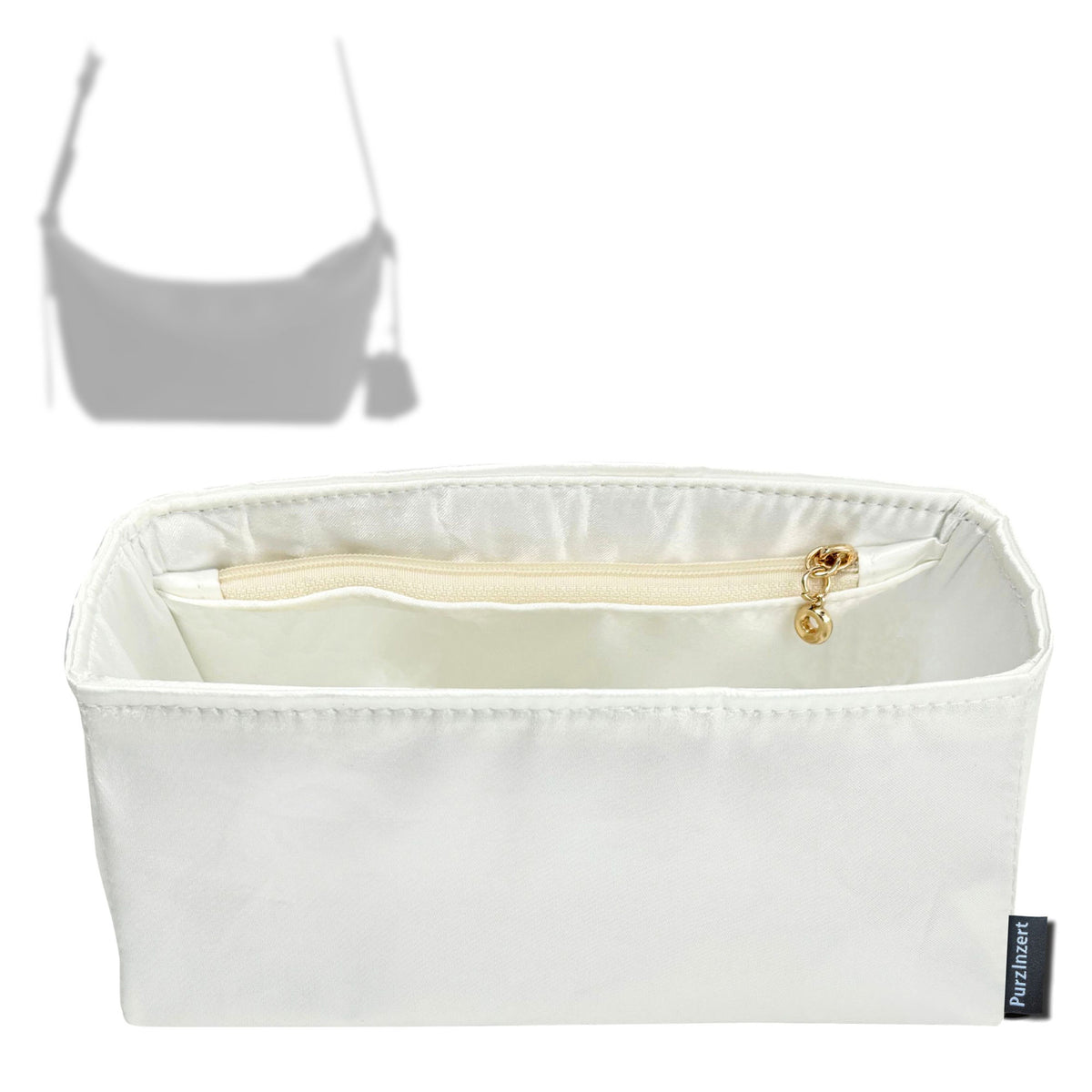 Bag Insert for (Coach, MOTT SLING BAG 22) Organizer Tote Purse Organiser Liner Shaper [Premium Silk Material]