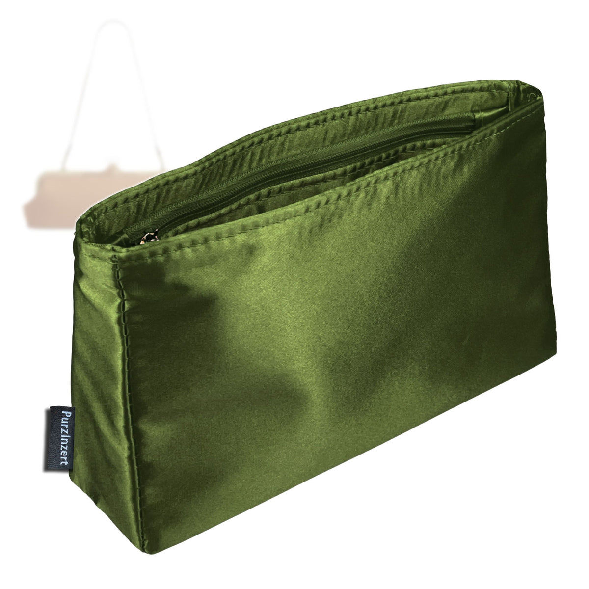 Bag Insert for (Coach, Kisslock Frame Bag 30) Organizer Tote Purse Organiser Liner Shaper [Premium Silk Material]