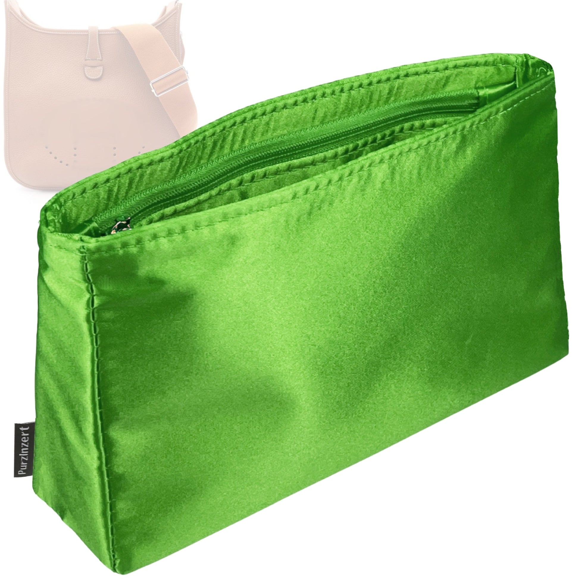 Bag Insert for (Hermes, Evelyne TPM (Evelyne Mini)) Organizer Tote Purse Organiser Liner Shaper [Premium Silk Material]