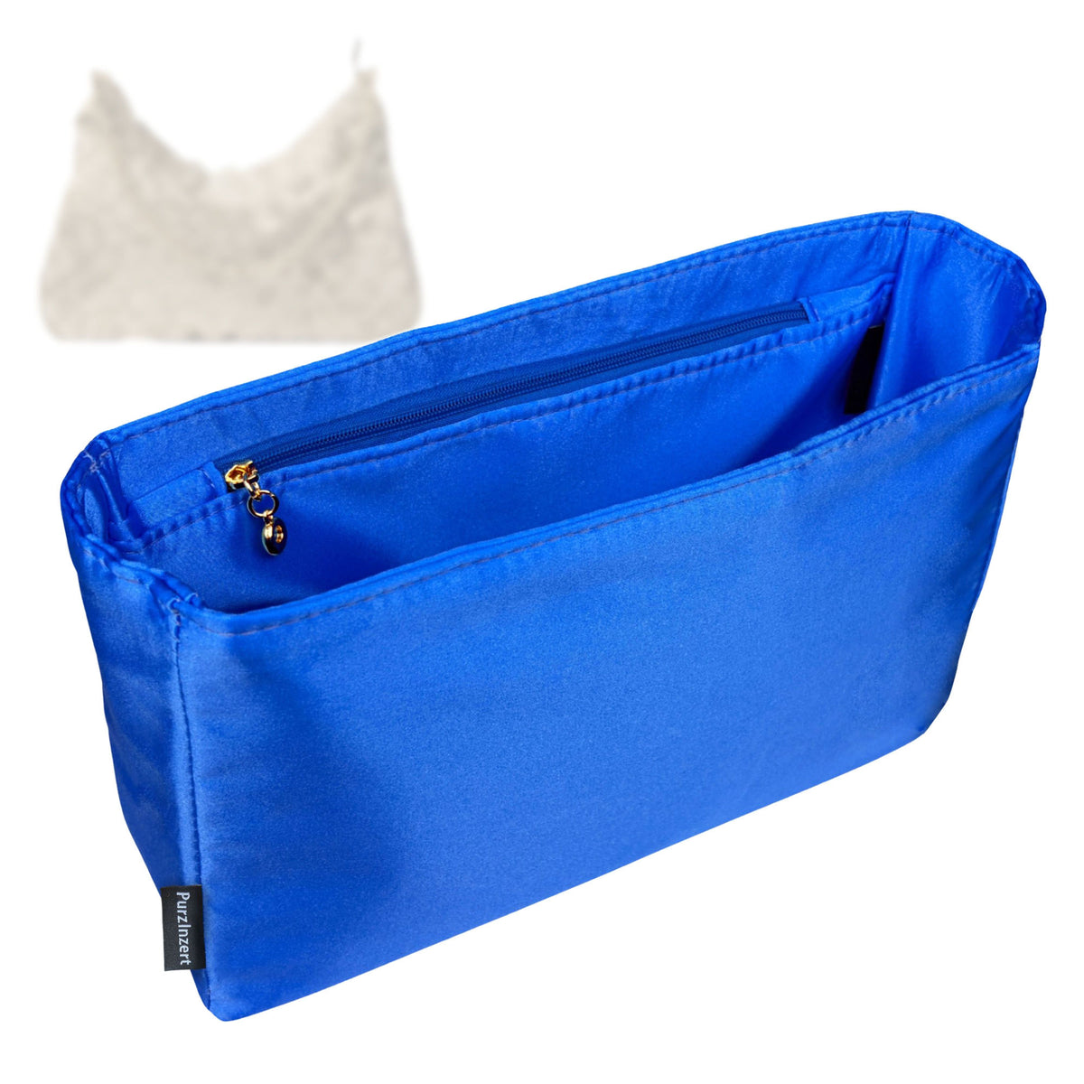 Bag Insert for (Gucci, Lady Lunetta Chain Medium Shoulder Bag) Organizer Tote Purse Organiser Liner Shaper [Premium Silk Material]