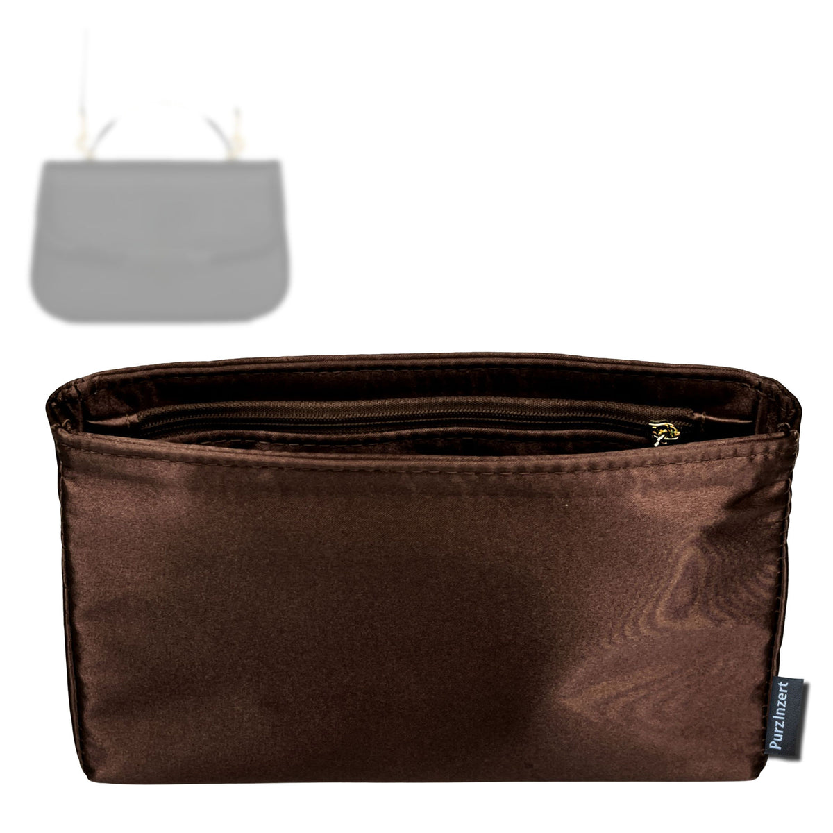 Bag Insert for (Saint Laurent (YSL), SOLFERINO Small Top Handle in BOX) Organizer Tote Purse Organiser Liner Shaper [Premium Silk Material]