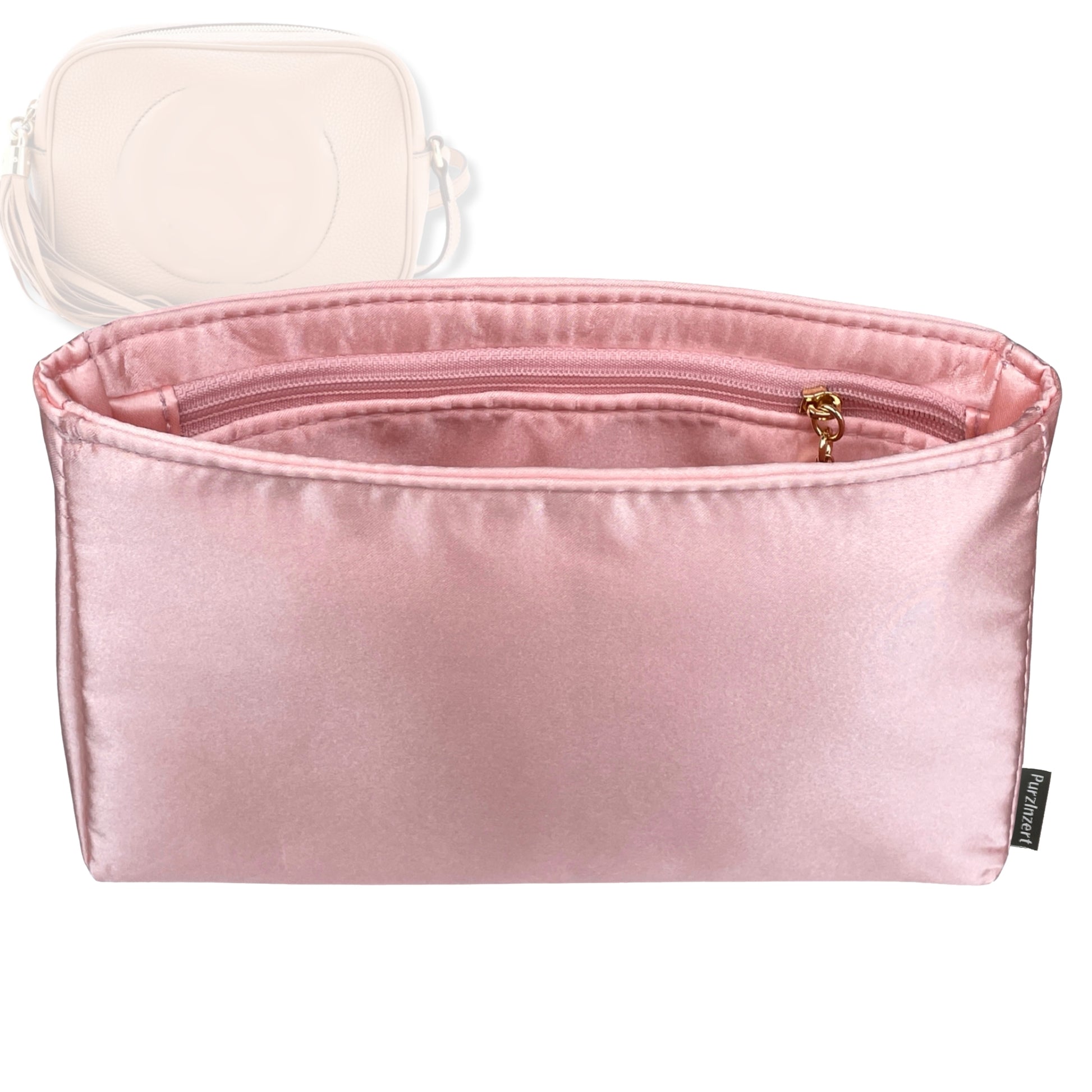 Bag Insert for (Gucci, Soho Small Leather Disco) Organizer Tote Purse Organiser Liner Shaper [Premium Silk Material]