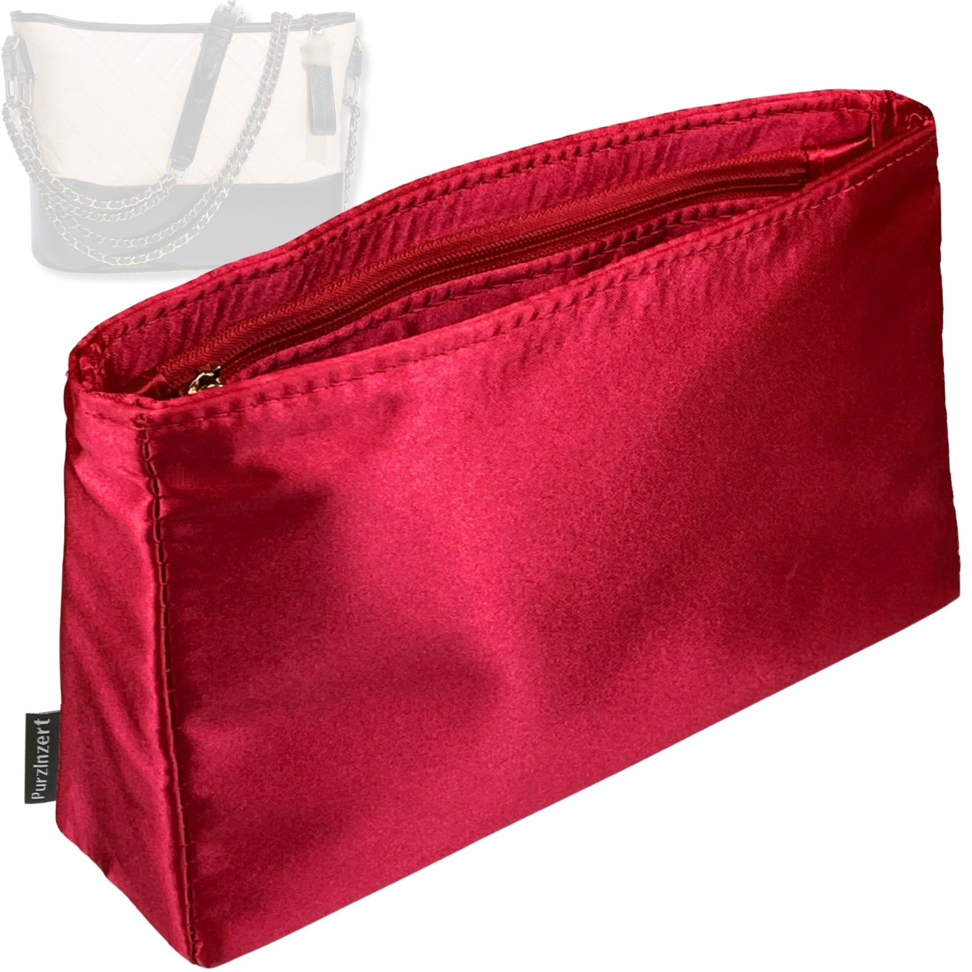 Bag Insert for (Chanel, Gabrielle Small Hobo 20cm) Organizer Tote Purse Organiser Liner Shaper [Premium Silk Material]