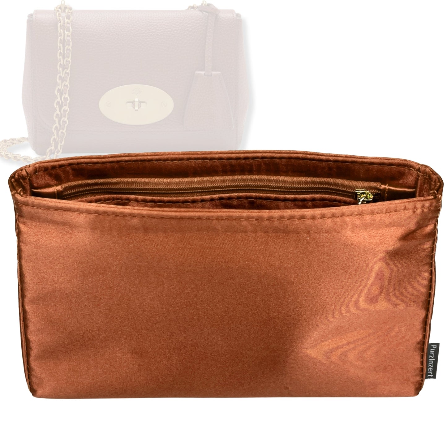 Bag Insert for (Mulberry, Medium Lily) Organizer Tote Purse Organiser Liner Shaper [Premium Silk Material]