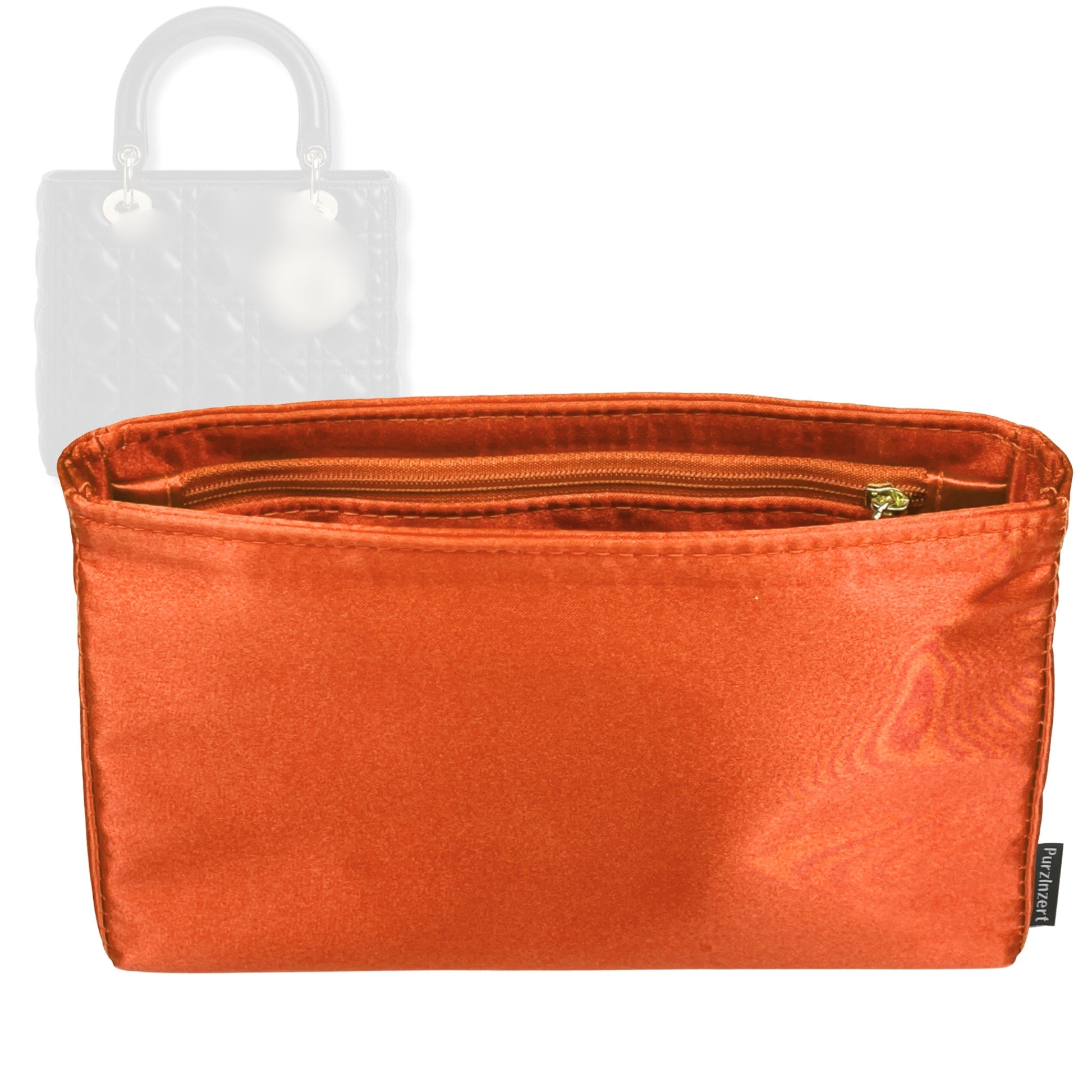 Bag Insert for (Dior, Lady Dior Medium) Organizer Tote Purse Organiser Liner Shaper [Premium Silk Material]