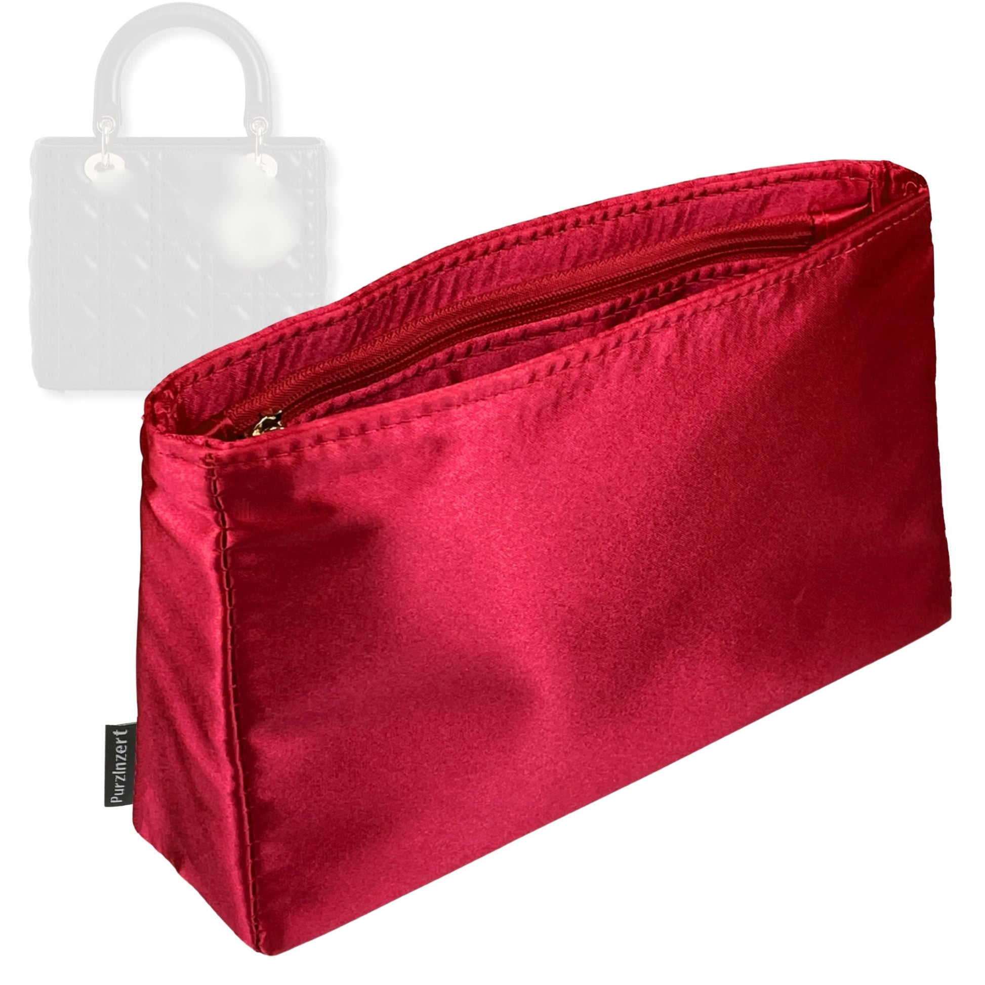 Bag Insert for (Dior, Lady Dior Small) Organizer Tote Purse Organiser Liner Shaper [Premium Silk Material]