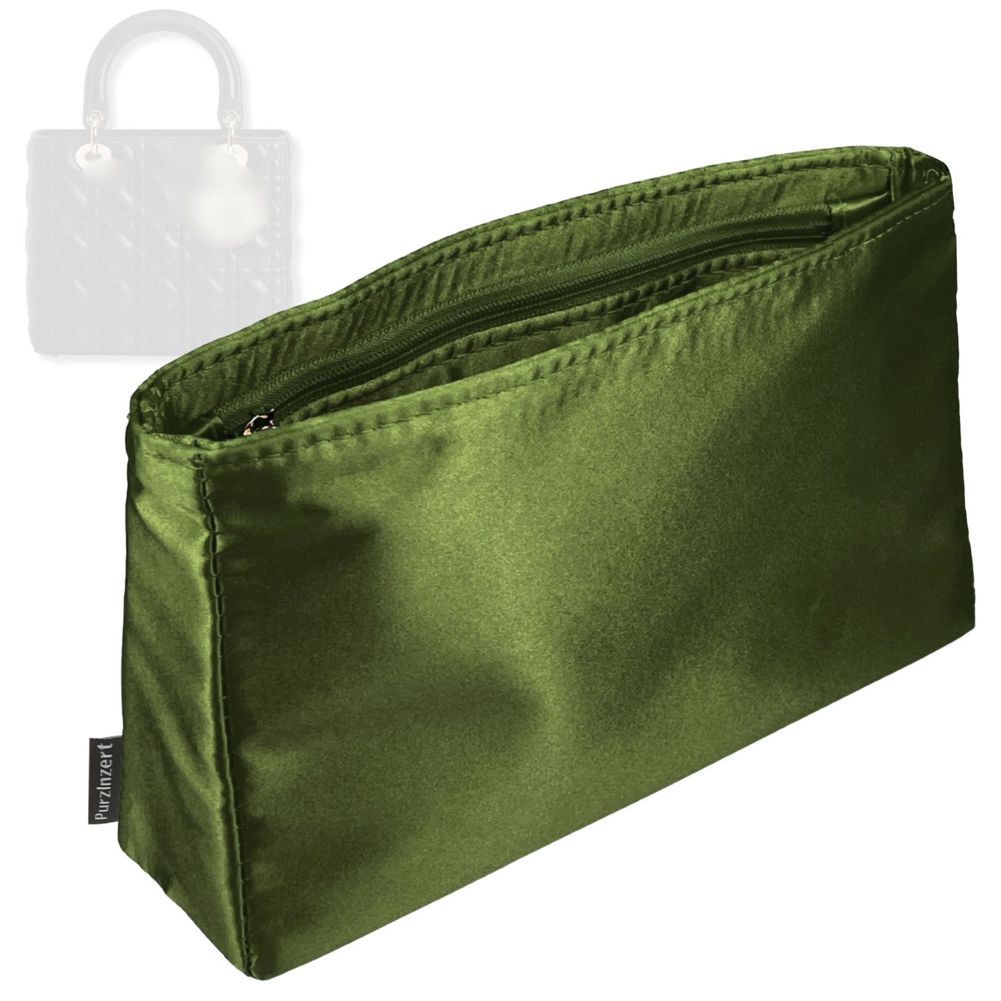 Bag Insert for (Dior, Lady Dior Mini) Organizer Tote Purse Organiser Liner Shaper [Premium Silk Material]