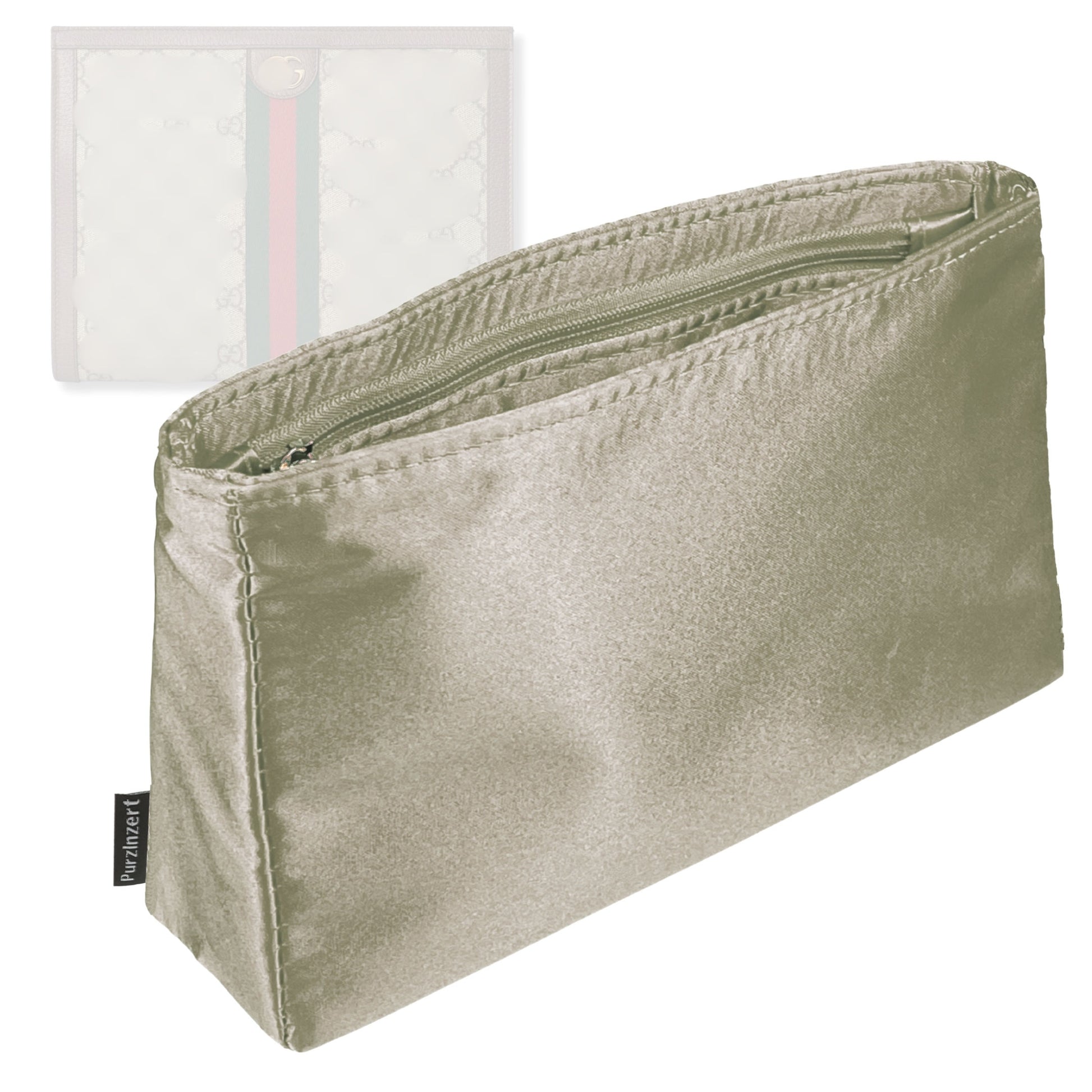 Bag Insert for (Gucci, Ophidia Pouch) Organizer Tote Purse Organiser Liner Shaper [Premium Silk Material]