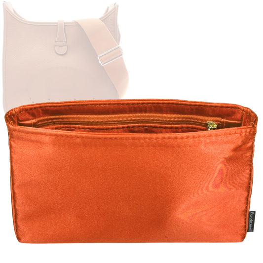 Bag Insert for (Hermes, Evelyne TGM) Organizer Tote Purse Organiser Liner Shaper [Premium Silk Material]