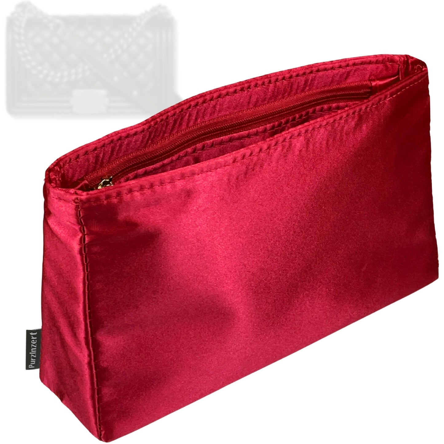 Bag Insert for (Chanel, Boy Chanel Small) Organizer Tote Purse Organiser Liner Shaper [Premium Silk Material]
