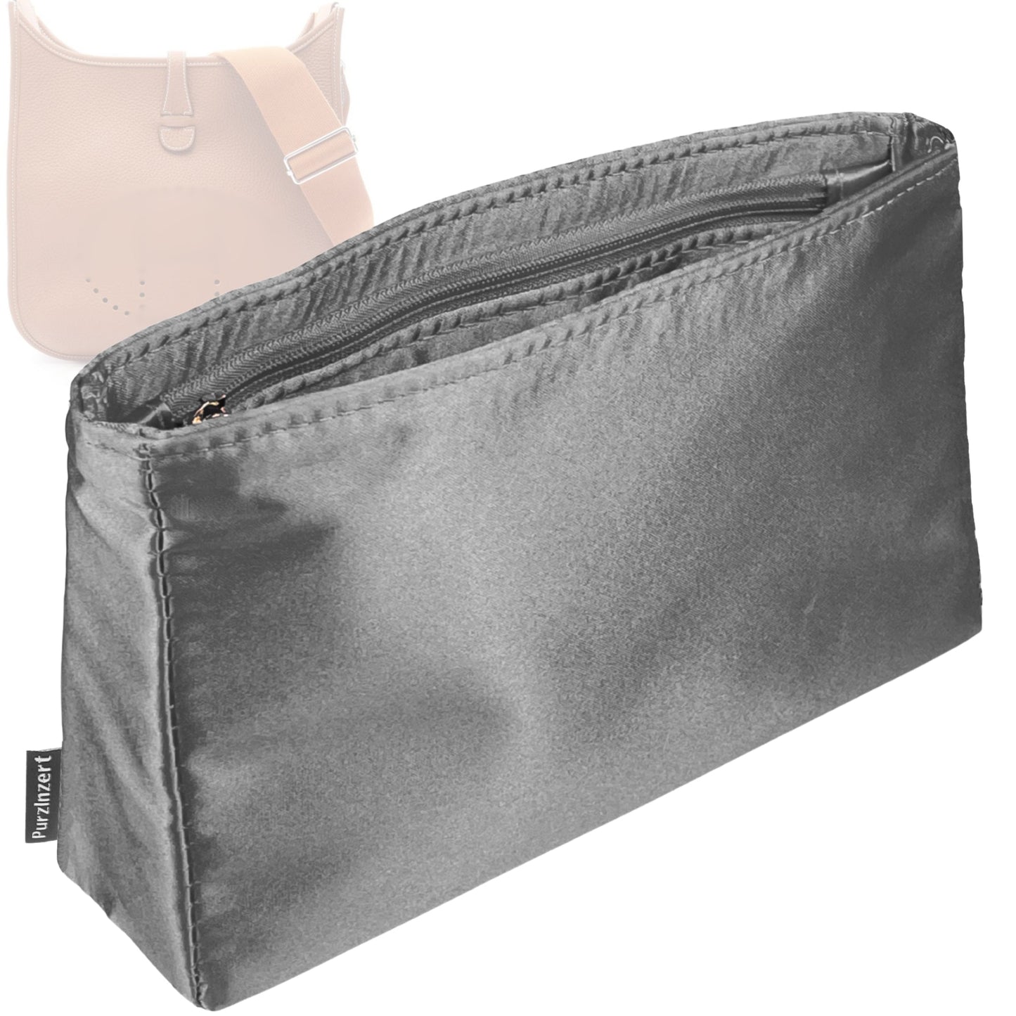 Bag Insert for (Hermes, Evelyne 29) Organizer Tote Purse Organiser Liner Shaper [Premium Silk Material]