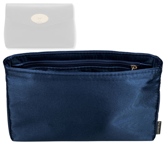 Bag Insert for (Mulberry, Darley Cosmetic Pouch) Organizer Tote Purse Organiser Liner Shaper [Premium Silk Material]