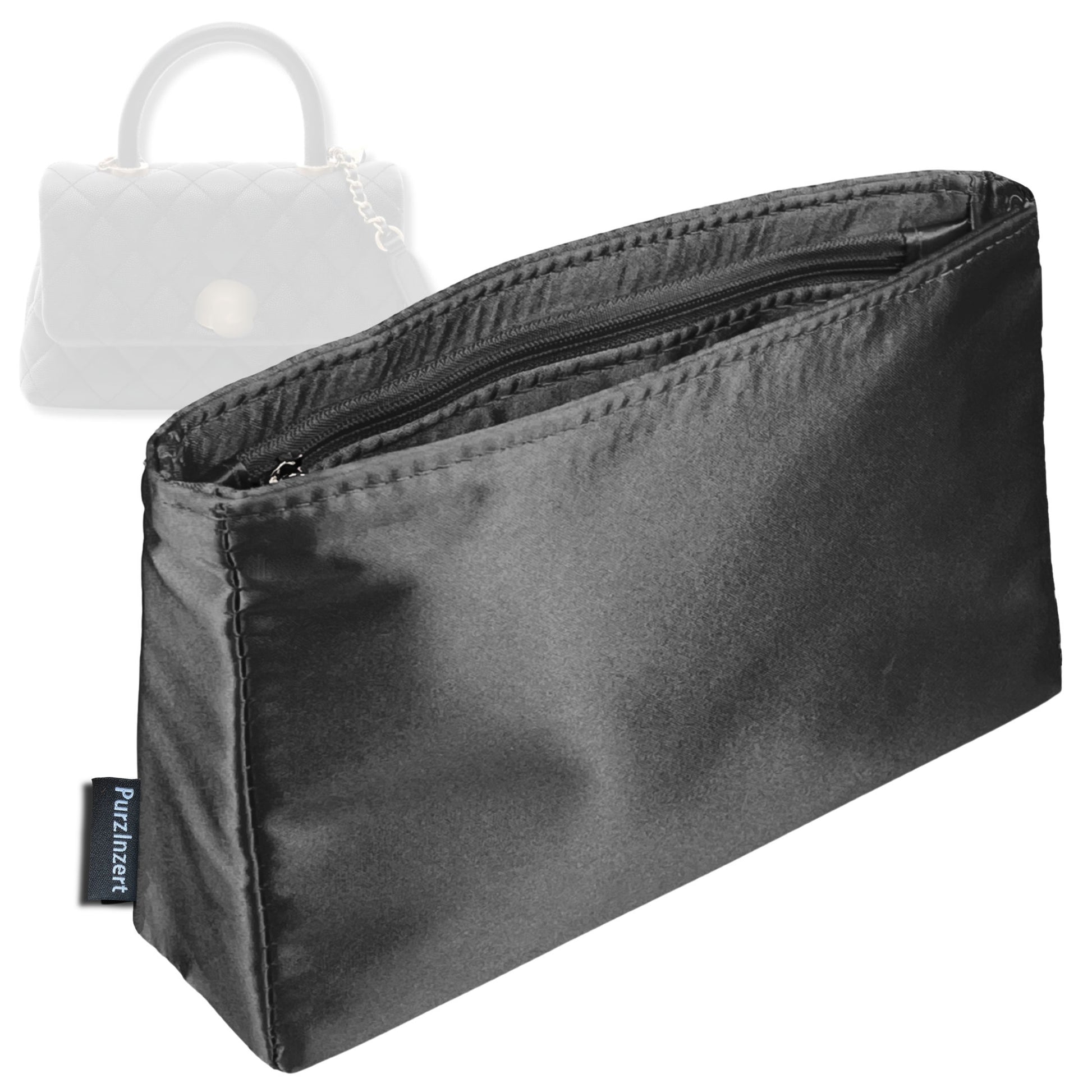 Bag Insert for (Chanel, Coco Medium) Organizer Tote Purse Organiser Liner Shaper [Premium Silk Material]