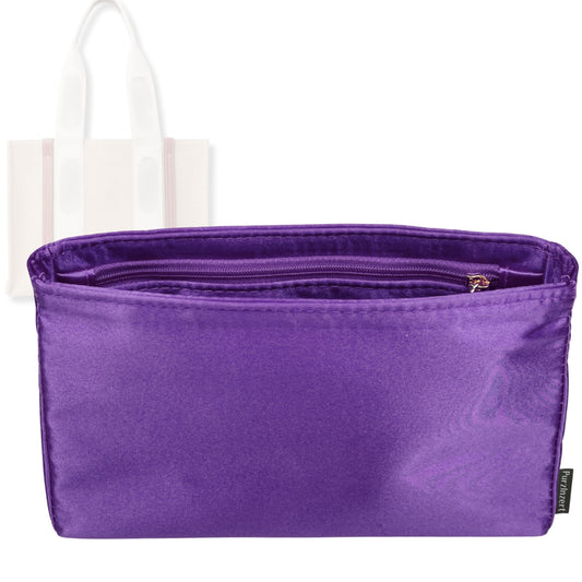 Bag Insert for (Chloe, Small Woody Tote) Organizer Tote Purse Organiser Liner Shaper [Premium Silk Material]