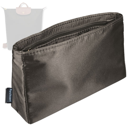 Bag Insert for (Longchamp, Le Pliage Original Medium Backpack) Organizer Tote Purse Organiser Liner Shaper [Premium Silk Material]