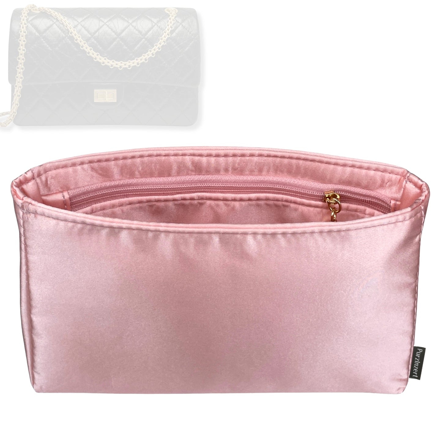 Bag Insert for (Chanel, 2.55 Handbag Mini 20cm) Organizer Tote Purse Organiser Liner Shaper [Premium Silk Material]